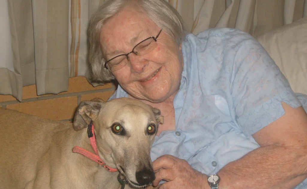 Animals like Tara the greyhound give an abundance of unconditional love and comfort to people like Marcia McCallum (above) and help to put smiles back on their faces. Animals like Tara the greyhound give an abundance of unconditional love and comfort to people like Marcia McCallum (above) and help to put smiles back on their faces.